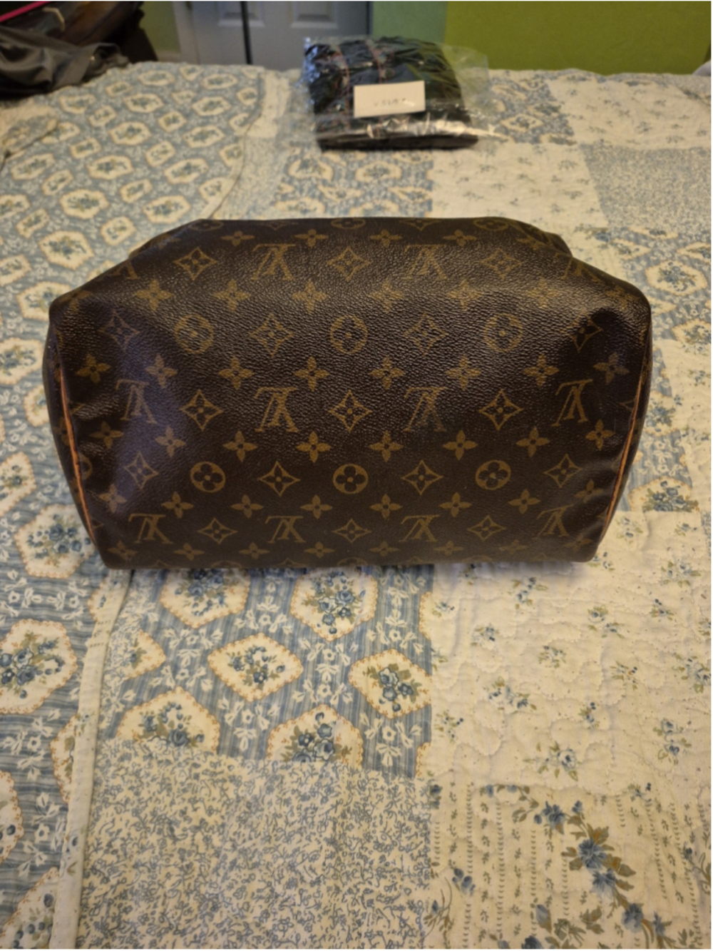 Louis Vuitton Monogram Canvas Satchel in Brown and Tan Leather Trim Vintage - Picture 2 of 12